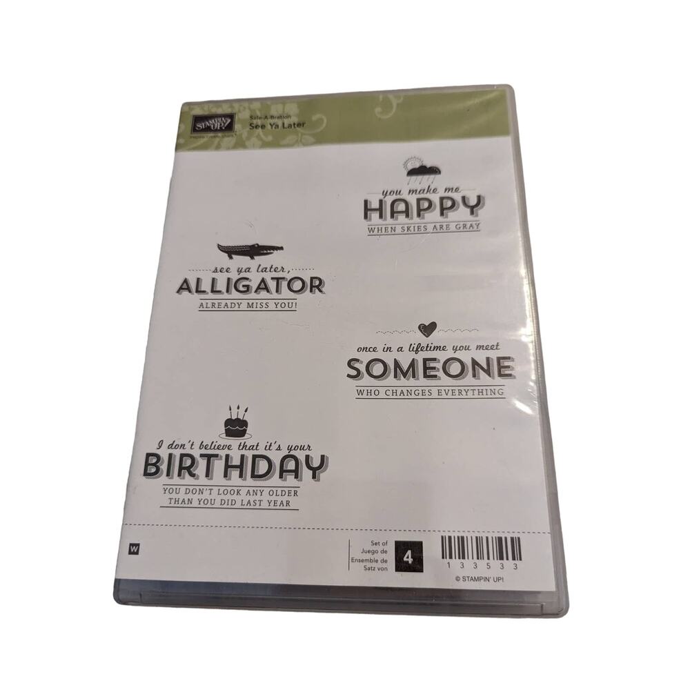 STAMPIN' UP! Sell a Bration See Ya Later 133533 Craft Card Making Birthday